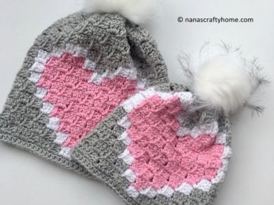 Heart C2C Hat