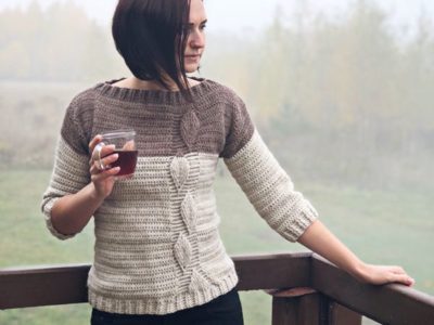 Crochet Leaf Sweater