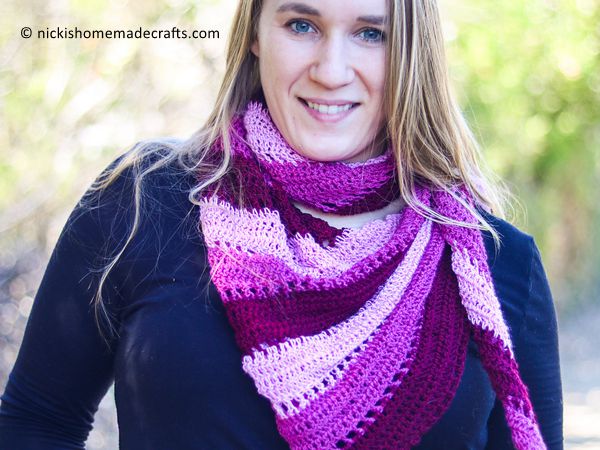 Easy Boomerang Scarf