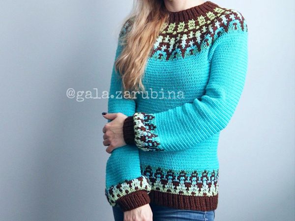 Crochet Pullover for Women Rebecca