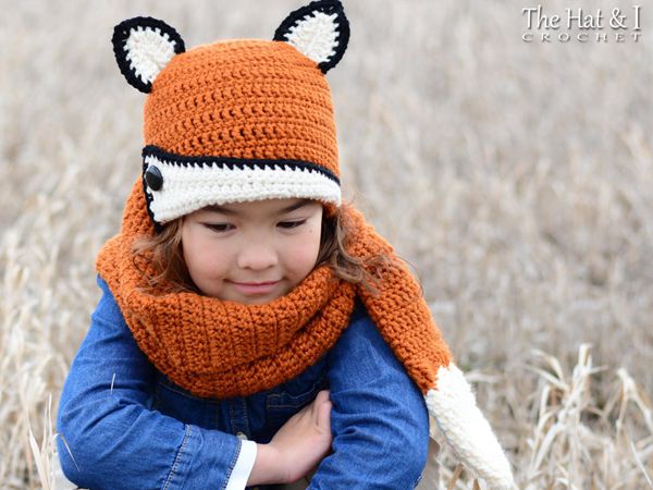 Fox Fancy - fox hat & scarf