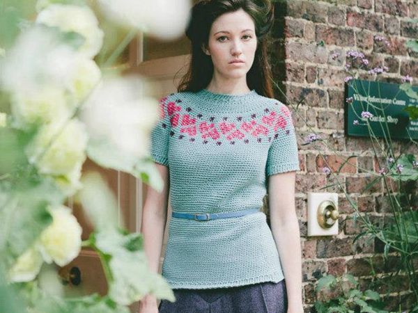 CROCHET Women's Sweetheart Sweater PATTERN