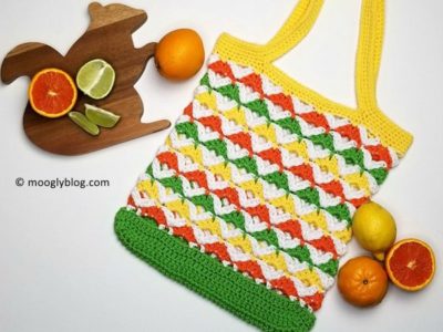 Citrus Twist Tote crochet free pattern