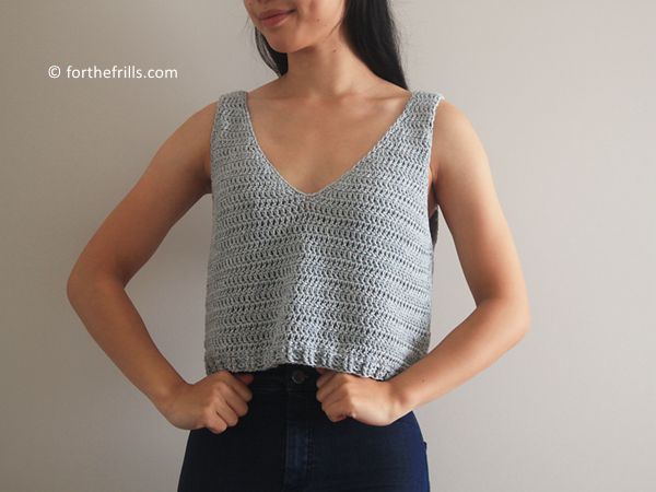 Crochet Sea Breeze Tank Top free pattern