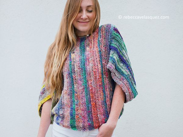 crochet Bifrost Top free pattern