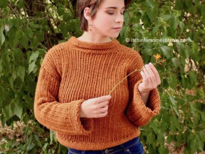 crochet Easy Ribbed Sweater free pattern