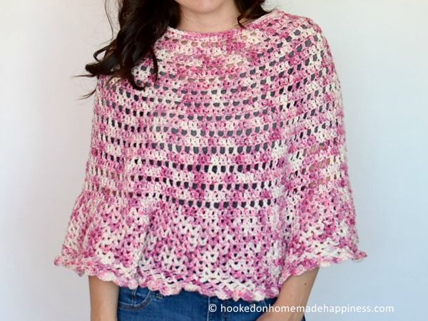 crochet Springtime Poncho free pattern