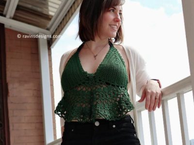 crochet Stained Glass Festival Top free pattern