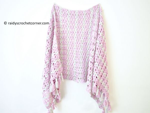 crochet Summer Iris Shawl free pattern