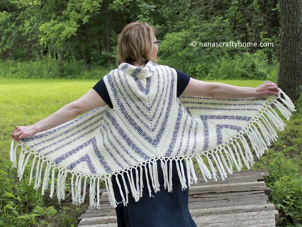 crochet Triangle Trio Boho Vest free pattern