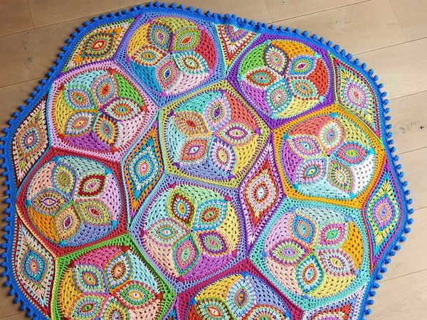 Crochet pattern KALEIDOSCOPE blanket