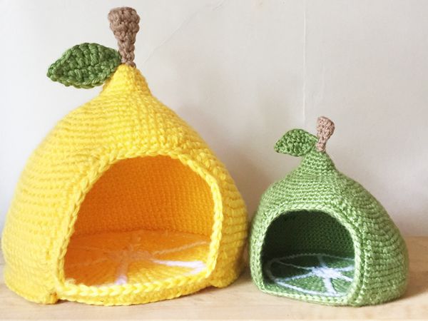Mini Crochet Pet Bed Share a Pattern