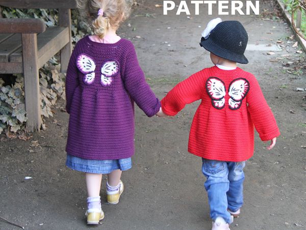 Toddler girl cardigan 2-3 year with Butterfly wings jacket