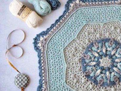 crochet April Showers Mandala free pattern