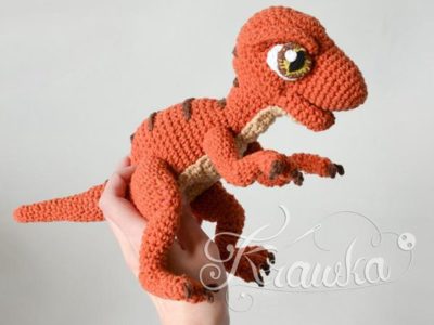 crochet Baby Raptor Dinosaur pattern