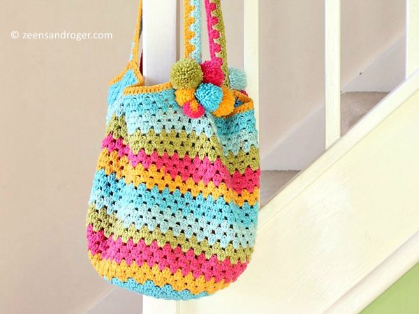 crochet Beach Bag free pattern