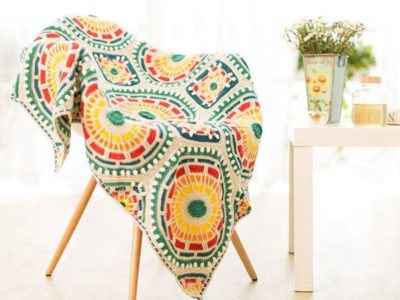 crochet Moroccan Mosaic Blanket pattern