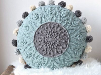 Sakura Cabled Crochet Pillow PATTERN