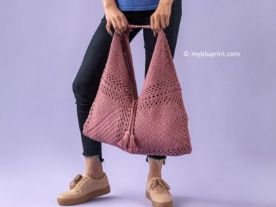 crochet Boho Market Bag free pattern