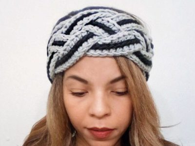 crochet Braided Headband free pattern