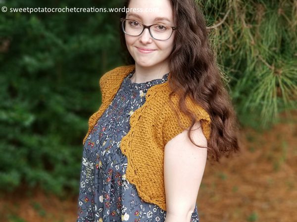 crochet Enlaced Underbrush Shrug free pattern