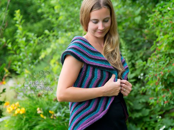 crochet Lollipop Vest Adult free pattern