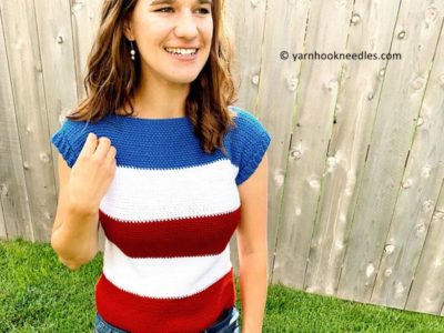 crochet The Perfect Striped Tee free pattern