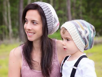 Arrow Slouchy Hat Crochet free pattern