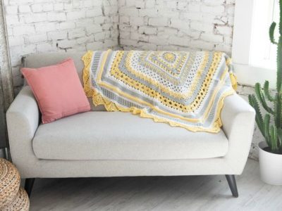 Crochet Sunny Day Baby blanket FREE Pattern