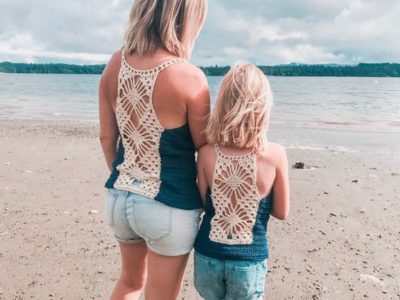 crochet Lacy Lotus Tank Top free pattern
