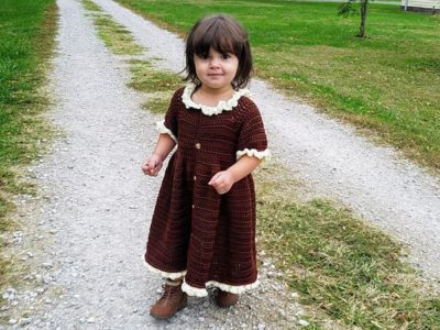 crochet Little Pilgrim Toddler Dress free pattern