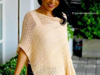 crochet Love You to the Moon Poncho free pattern