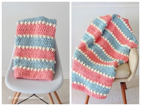 Easy Crochet Baby Blanket free pattern