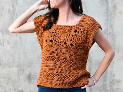 Simple Crochet Sleeveless Top