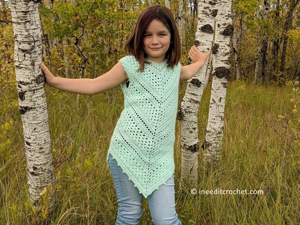 ceochet Angles Tunic top free pattern