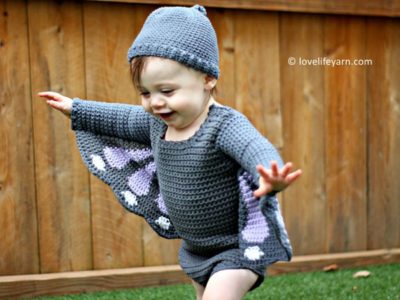 crochet Baby Butterfly Costume free pattern