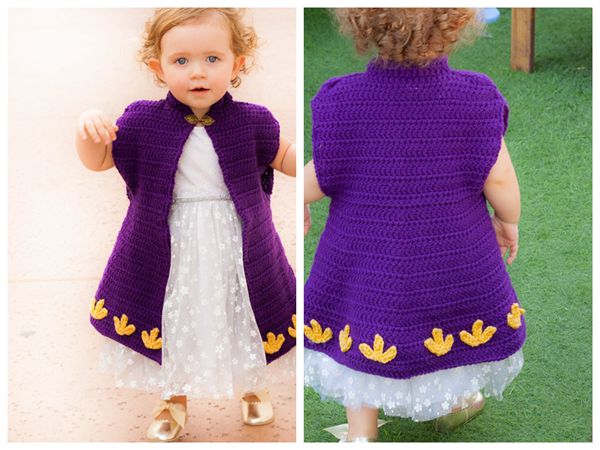 crochet Princess Crochet Cape Coat free pattern
