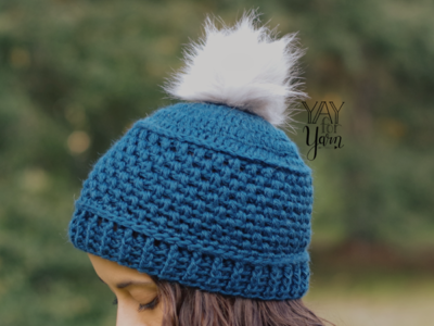 crochet Puff Stitch Hat free pattern