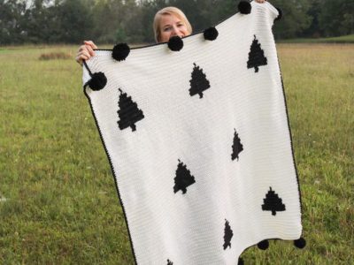 Crochet Modern Woodland Blanket