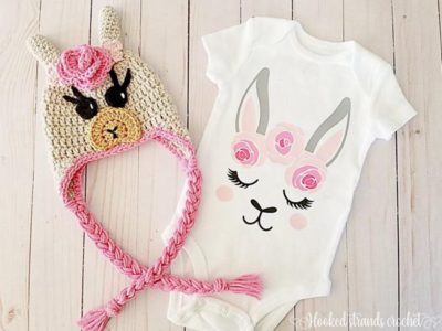 EASY Crochet Baby Llama Hat pattern