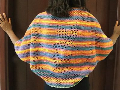 crochet Fall Leaves Shrug free pattern
