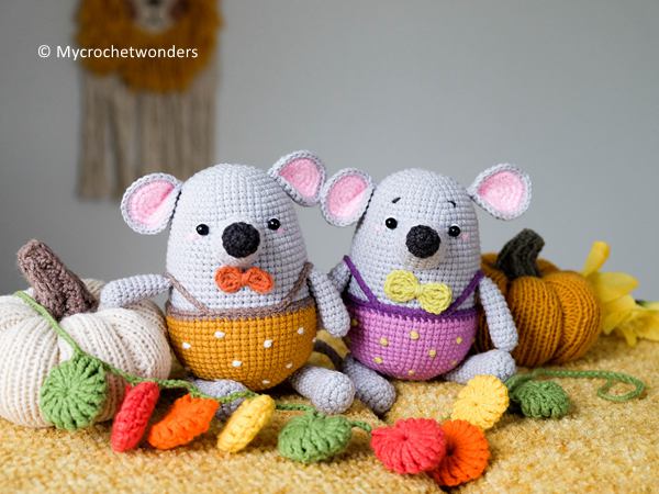 crochet Little mouse Li free pattern