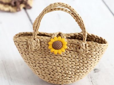 crochet Mini Straw Tote free pattern