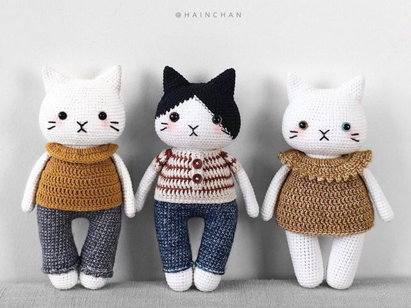 crochet Mochi & Oreo Amigurumi