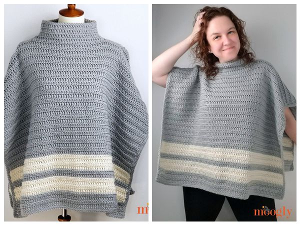 crochet Playoff Poncho free pattern