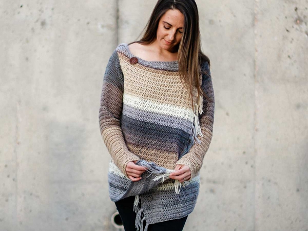crochet Strata Sweater free pattern