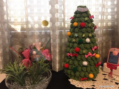 crochet Tabletop Christmas Tree free pattern