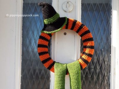 crochet Winne Halloween Wreath free pattern