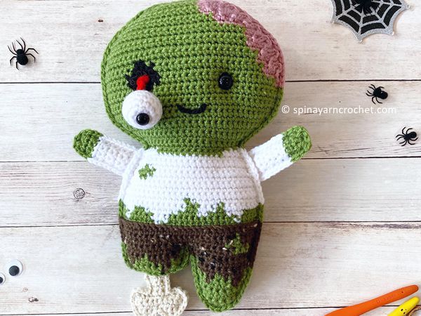 crochet Zombie amigurumi free pattern