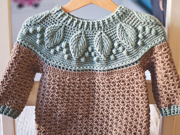 crochet Harvest Sweater easy pattern